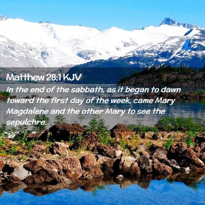 Matthew 28:1 KJV Free Bible Images