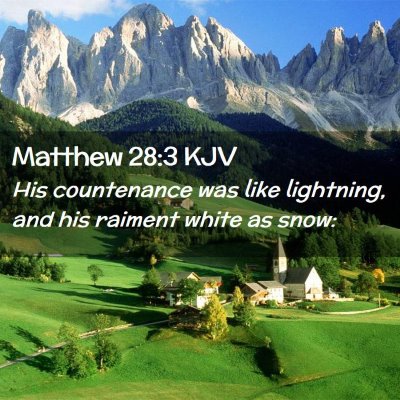 Matthew 28:3 KJV Free Bible Images