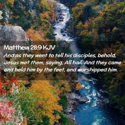 Matthew 28:9 KJV Free Bible Images