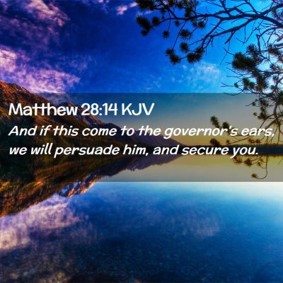 Matthew 28:14 KJV Free Bible Images