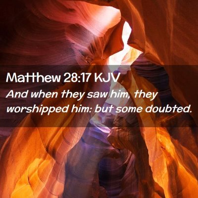 Matthew 28:17 KJV Free Bible Images