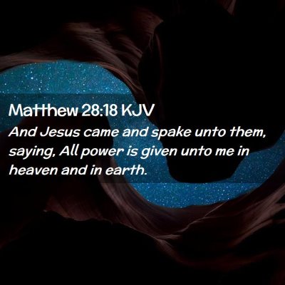 Matthew 28:18 KJV Free Bible Images