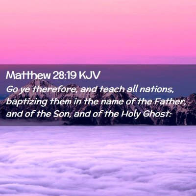 Matthew 28:19 KJV Free Bible Images