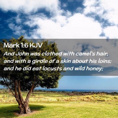 Mark 1:6 KJV Free Bible Images