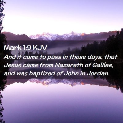 Mark 1:9 KJV Free Bible Images