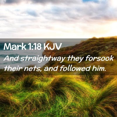 Mark 1:18 KJV Free Bible Images