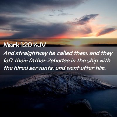 Mark 1:20 KJV Free Bible Images