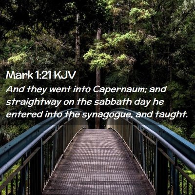 Mark 1:21 KJV Free Bible Images