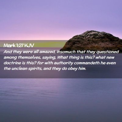 Mark 1:27 KJV Free Bible Images