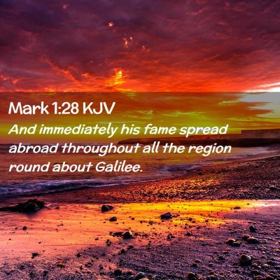 Mark 1:28 KJV Free Bible Images