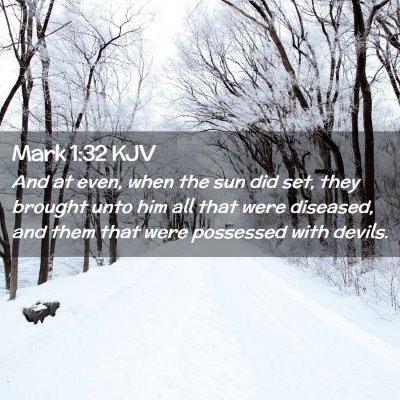 Mark 1:32 KJV Free Bible Images