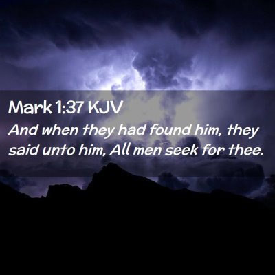 Mark 1:37 KJV Free Bible Images