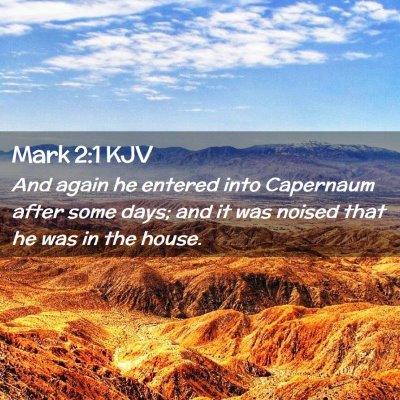 Mark 2:1 KJV Free Bible Images