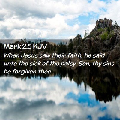 Mark 2:5 KJV Free Bible Images