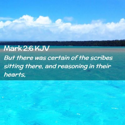 Mark 2:6 KJV Free Bible Images