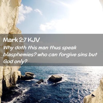 Mark 2:7 KJV Free Bible Images