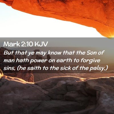 Mark 2:10 KJV Free Bible Images