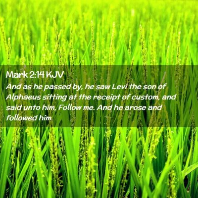 Mark 2:14 KJV Free Bible Images