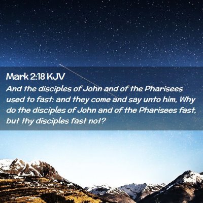 Mark 2:18 KJV Free Bible Images