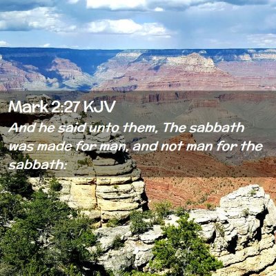 Mark 2:27 KJV Free Bible Images