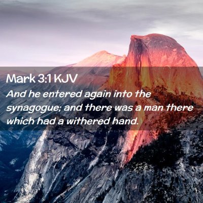 Mark 3:1 KJV Free Bible Images