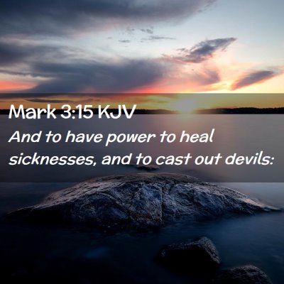 Mark 3:15 KJV Free Bible Images