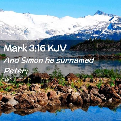 Mark 3:16 KJV Free Bible Images