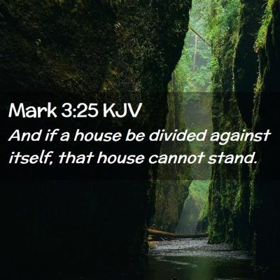 Mark 3:25 KJV Free Bible Images