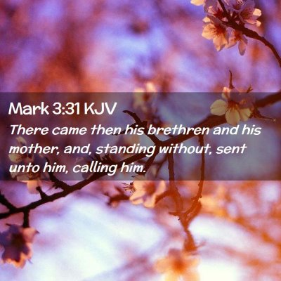 Mark 3:31 KJV Free Bible Images