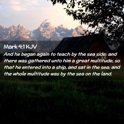 Mark 4:1 KJV Free Bible Images