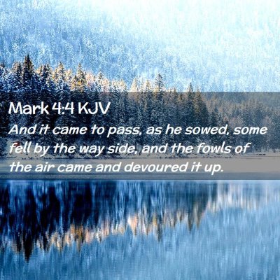 Mark 4:4 KJV Free Bible Images