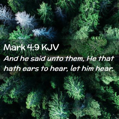 Mark 4:9 KJV Free Bible Images