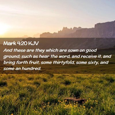 Mark 4:20 KJV Free Bible Images