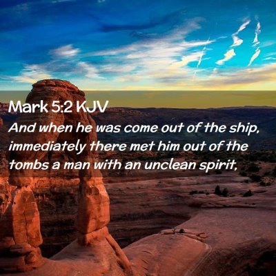 Mark 5:2 KJV Free Bible Images