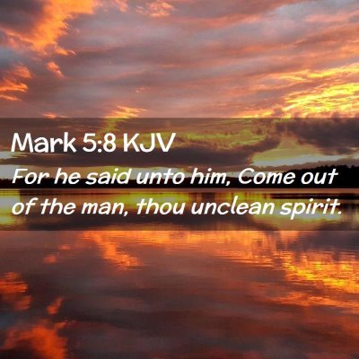 Mark 5:8 KJV Free Bible Images