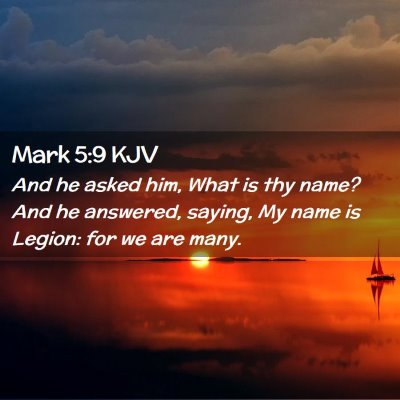 Mark 5:9 KJV Free Bible Images