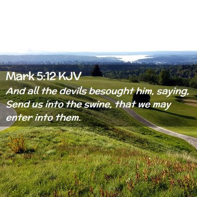 Mark 5:12 KJV Free Bible Images