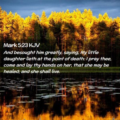 Mark 5:23 KJV Free Bible Images