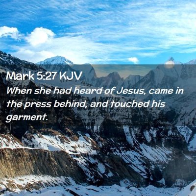 Mark 5:27 KJV Free Bible Images