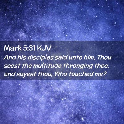 Mark 5:31 KJV Free Bible Images