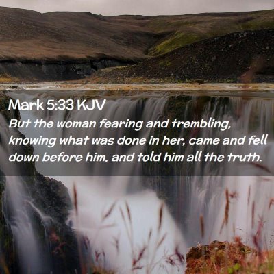 Mark 5:33 KJV Free Bible Images