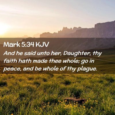 Mark 5:34 KJV Free Bible Images