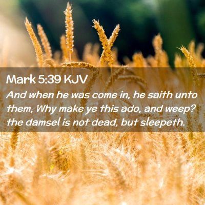 Mark 5:39 KJV Free Bible Images