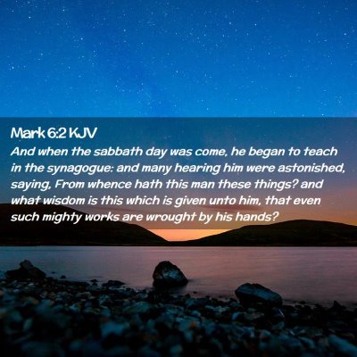 Mark 6:2 KJV Free Bible Images