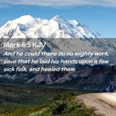 Mark 6:5 KJV Free Bible Images