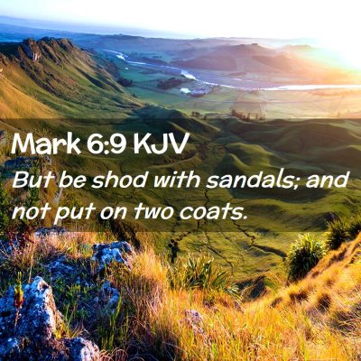 Mark 6:9 KJV Free Bible Images