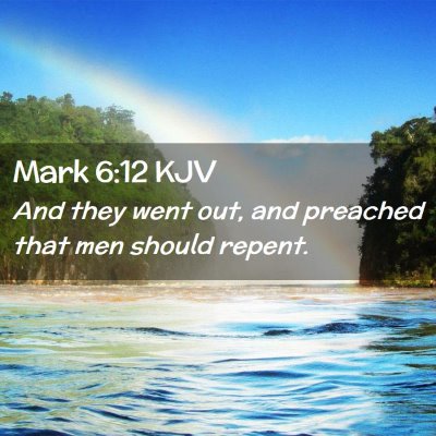 Mark 6:12 KJV Free Bible Images