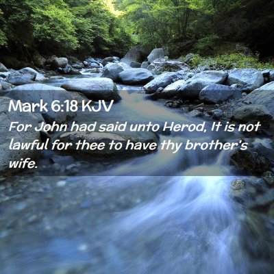 Mark 6:18 KJV Free Bible Images