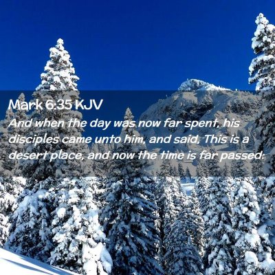 Mark 6:35 KJV Free Bible Images