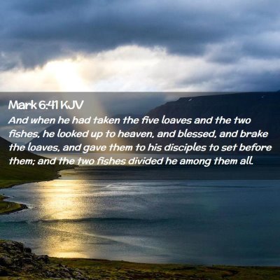 Mark 6:41 KJV Free Bible Images